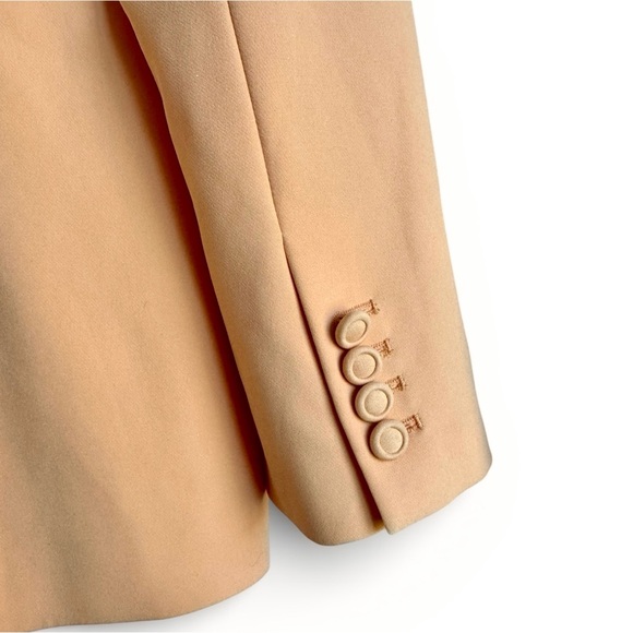 New White House Black Market Tailored Stretch Work Blazer Career Wear Peach 8 - Picture 5 of 7